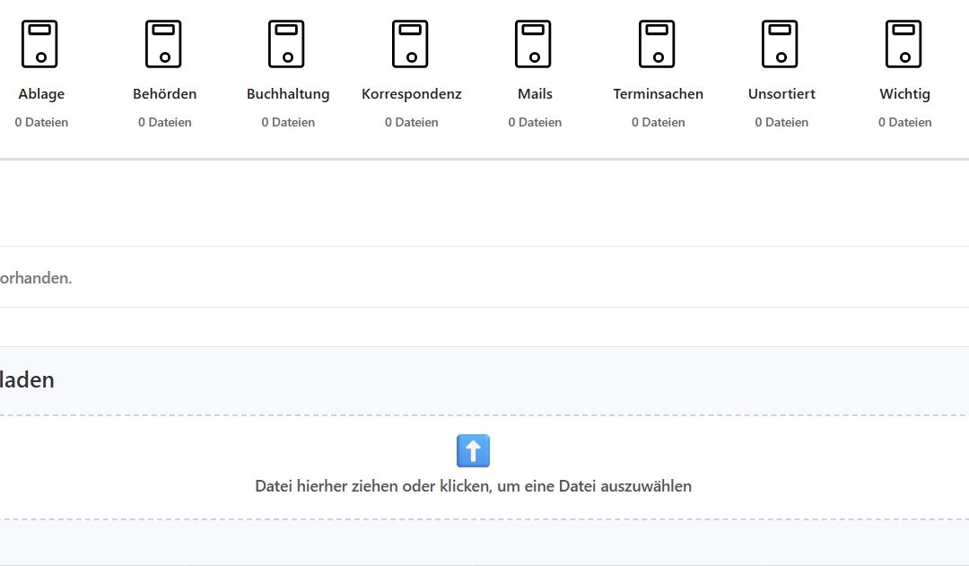 Ablage digtalisiert schnell selbst gemacht
